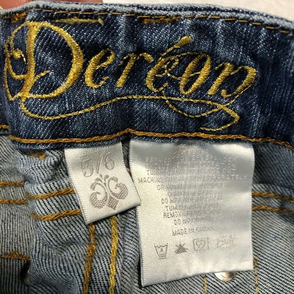 DEREON Beyonce Blue Capri Jeans Women’s Size 5/6 - Picture 5 of 7
